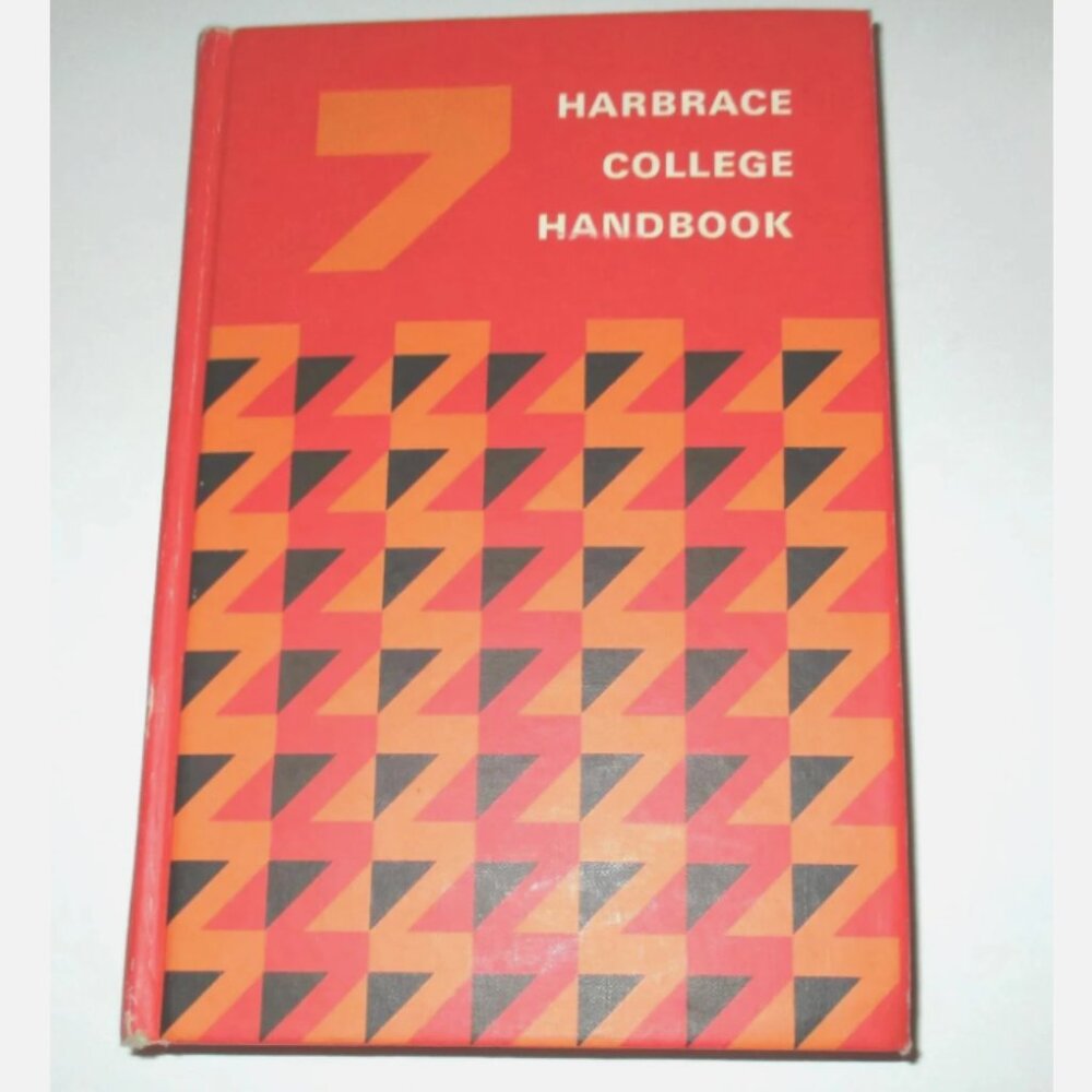 1972 Harbrace College Handbook Grammar Writing Guide Punctuation Grammar